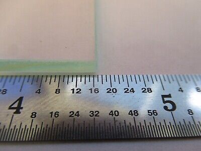 OPTICAL 4.5" SQUARE GLASS PLATE GLASS OPTICS AS PICTURED &A3-B-64