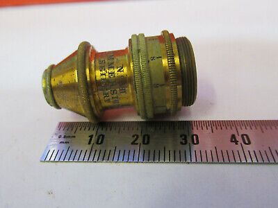 ANTIQUE BRASS SEIBERT GERMAN OBJECTIVE "VII" MICROSCOPE PART AS PICTURED F6-B-97