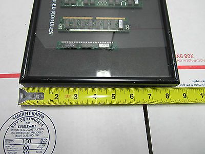 FRAMED FAIRCHILD CORPORATE ART COMPUTER MEMORY ASSEMBLED MODULES AS IS BIN#B4