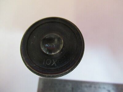 ANTIQUE ERNST LEITZ  "10x" EYEPIECE MICROSCOPE PART OPTICS AS PICTURED #B1-A-49