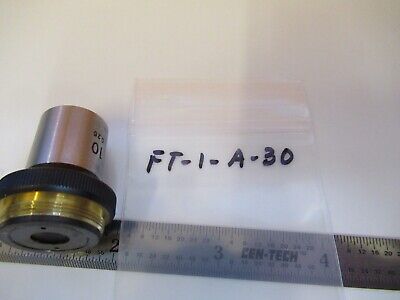 NIKON JAPAN OBJECTIVE 10X OPTICS MICROSCOPE PART AS PICTURED &FT-1-A-30