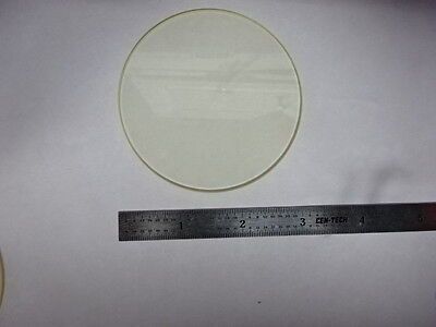 YELLOW ROUND GLASS WAFER WINDOW OPTICAL LASER OPTICS AS PICTURED &AB-53