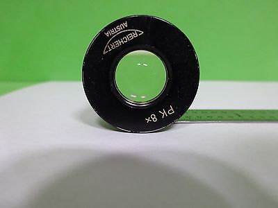 MICROSCOPE PART EYEPIECE OCULAR REICHERT AUSTRIA PK 8X OPTICS AS IS BIN#Y4-56