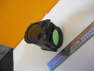 LEITZ LEICA FLUORESCENCE I3 513808 FILTER CUBE MICROSCOPE PART AS PIC &H8-B-08