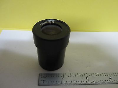 MICROSCOPE PART EYEPIECE MITUTOYO JAPAN SWF 10X + RETICLE OPTICS BIN#34-T-06