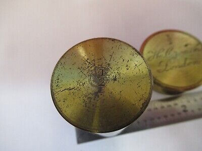 ANTIQUE BRASS HENRY CROUCH LONDON EMPTY OBJECTIVE CANISTER AS PICTURED &Q1-A-08