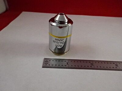 OLYMPUS JAPAN OBJECTIVE ACHRO 10X OPTICS VERY NICE MICROSCOPE PART &K2-B-99