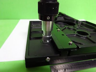 MICROSCOPE PART OLYMPUS JAPAN STAGE MICROMETER TABLE FOR BH2 AS IS BIN#V8-04