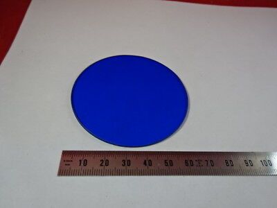 GLASS FILTER BLUE MICROSCOPE PART OPTICS AS IS &55R-A-24