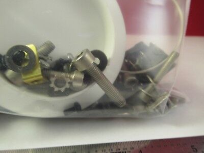 LOT SCREWS + PLASTIC CAPS DMRB LEICA GERMANY MICROSCOPE PART AS PICTURED 92-A-32