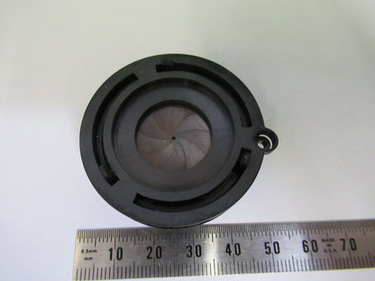 LEICA GERMANY IRIS DIAPHRAGM ASSEMBLY MICROSCOPE PART AS PICTURED #R6-A-103