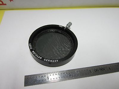 POLARIZER  LEITZ WETZLAR GERMANY [delaminated] MICROSCOPE OPTICS AS IS BIN#G7-64