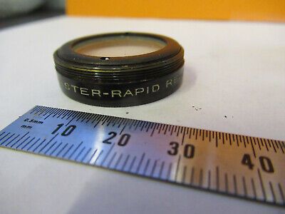 WOLLENSAK ANTIQUE LENS RAPID RECTILINIAR MICROSCOPE PART AS PICTURED &P9-A-102