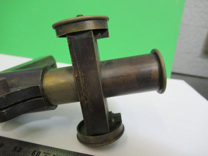 ANTIQUE BRASS TUBUS FRAME UNKNOWN COLLIMATOR SCOPE PART AS PICTURED Z6-A-17