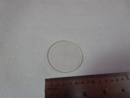 LENS CROSSHAIR GRATICULE RETICLE OPTICS MICROSCOPE PART  AS IS #B8-A-20