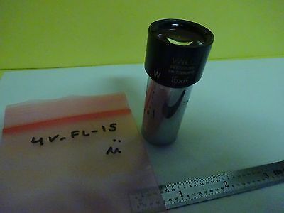 OPTICAL MICROSCOPE EYEPIECE OCULAR WILD SWISS W 15xK OPTICS AS IS BIN#4V-FL-15