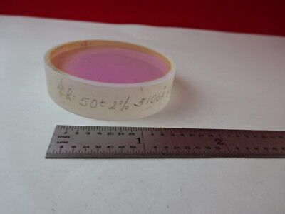 OPTICAL COATED FILTER MIRROR FLAT OPTICS AS IS #89-78