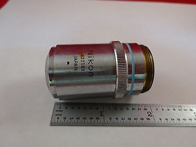 MICROSCOPE PART NIKON OBJECTIVE BD PLAN 40X OPTICS AS IS BIN#M3-B-34