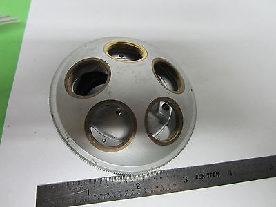 MICROSCOPE PART NOSEPIECE FIVE OBJECTIVES CAPACITY JAPAN BIN#A1-D-4