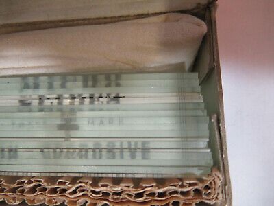 VINTAGE 1960's GLASS SLIDE MATSUNAMI BOX MICROSCOPE PART AS PICTURED #P6-A-28