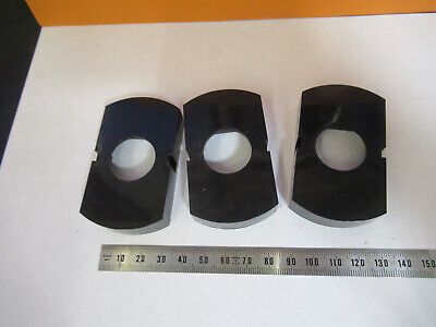 LOT 3 ea  PLASTIC EMPTY SLIDE OLYMPUS JAPAN MICROSCOPE PART AS PICTURED P3-A-115