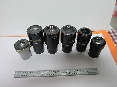 LOT 6 EA AMERICAN OPTICS MICROSCOPE EYEPIECE OPTICS AS IS BIN#K9-35