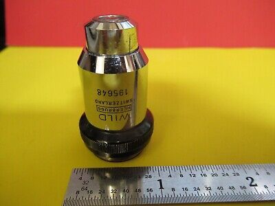 WILD HEERBRUGG SWISS OBJECTIVE 40X LENS OPTICS MICROSCOPE PART 506023 &FT-6-164