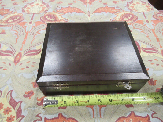 ANTIQUE WOOD CABINET EMPTY SPENCER POL ACCESSORIES BOX MICROSCOPE PART LOBBY