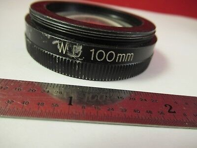 OLYMPUS JAPAN STEREO OBJECTIVE LENS 0.75X WD 100mm OPTICS MICROSCOPE PART FT1-42