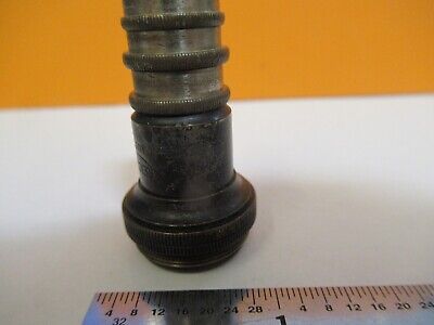 ANTIQUE BRASS REICHERT 60X OBJECTIVE MICROSCOPE PART AS PICTURED &7B-B-18