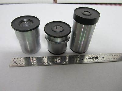 LOT 3 EA MICROSCOPE  EYEPIECES UNITRON PHOTO + MICROMETER OPTICS BIN#N1-05