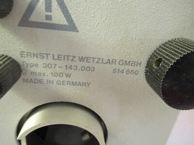 FOR PARTS LEITZ 514660 LAMP HOUSING ILLUMINATOR MICROSCOPE PART OPTICS &91-FT-B