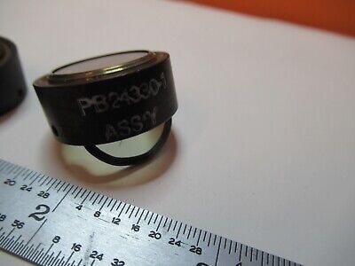 ANTIQUE MICROSCOPE PART PAIR FILTER LENS PB24330-1 UNKNOWN AS PICTURED &16-B-30