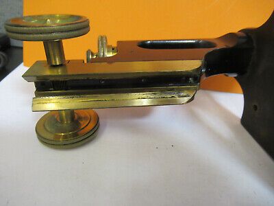 ANTIQUE BAUSCH LOMB FRAME LIMB STAGE MICROSCOPE PART AS PICTURED &1E-FT-82