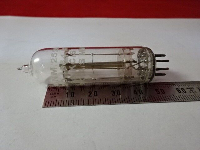 ANTIQUE GLASS PACKAGED RARE QUARTZ CRYSTAL FREQUENCY CONTROL &5-DT-R