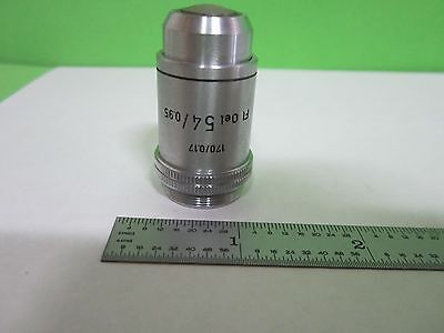 MICROSCOPE PART OBJECTIVE LEITZ GERMANY 54X OEL OPTICS AS IS BIN#N3-D-14