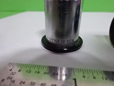 MICROSCOPE PART GAERTNER SCIENTIFIC CHICAGO EYEPIECE 10X OPTICS AS IS B#F5-B-02