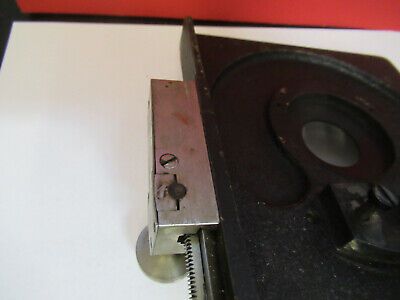 ANTIQUE LEITZ WETZLAR GERMANY STAGE X-Y MICROSCOPE PART AS PICTURED &B1-B-12