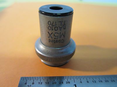 MICROSCOPE PART OBJECTIVE UNITRON M 5X OPTICS BIN#24-92