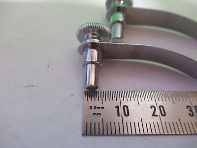 ANTIQUE BAUSCH LOMB PAIR CLIPS MICROSCOPE PART AS PICTURED &R9-A-65