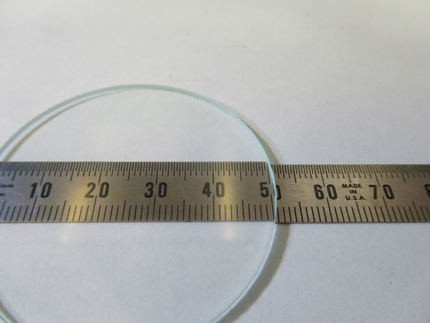 OPTICAL HEAT ABSORBING GLASS ROUND PLATE LENS OPTICS AS PICTURED #22-A-53