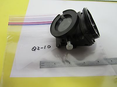 MICROSCOPE PART ILLUMINATOR + IRIS MIRROR LEITZ GERMANY OPTICS AS IS BIN#Q2-10