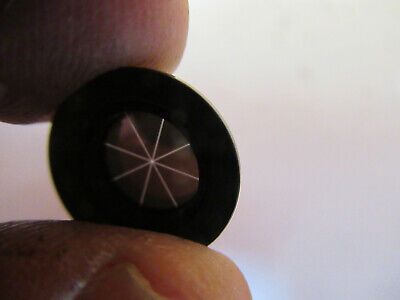 OPTICAL RETICLE MICROSCOPE PART TARGET OPTICS AS PICTURED &P2-A-120