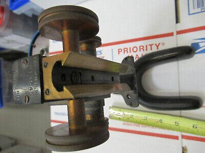 ANTIQUE BAUSCH LOMB LIMB FRAME STAGE MICROSCOPE PART AS PICTURED TB3-B