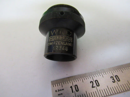 WILD SWISS 4X OBJECTIVE LENS MICROSCOPE PART as pictured Z8-A-22