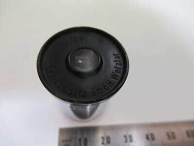 ANTIQUE ERNST LEITZ OCULAR 10X EYEPIECE MICROSCOPE PART AS PICTURED A9-B-32