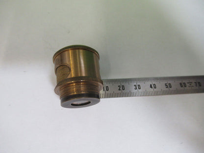 ANTIQUE BRASS POLARIZER POL BECK UK ENGLAND MICROSCOPE PART AS PICTURED P2-B-77