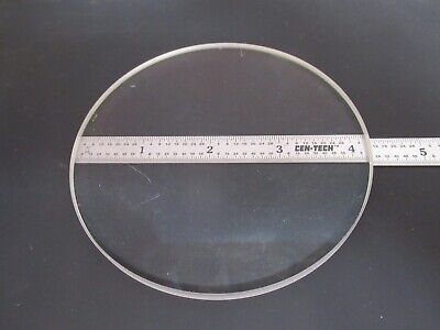 OPTICAL BK7 GLASS ROUND WINDOW PLATE 4.25" DIAMETER OPTICS AS PICTURED FT-1-A-67