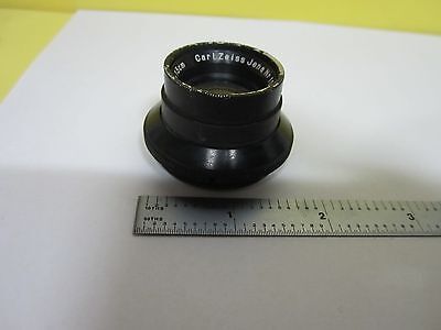 MICROSCOPE PART CARL ZEISS LENS TESSAR + IRIS OPTICS AS PICTURED BIN#T7-22