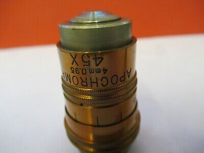 ANTIQUE BAUSCH LOMB APO 45X OBJECTIVE MICROSCOPE PART AS PICTURED &8z-a-110